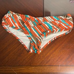 Eidon Stripe Design Swim Bikini Bottoms